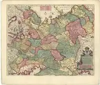 Империя Русская или Московская (Nicolaes Witsen; Frederick De Wit, 1680 г)