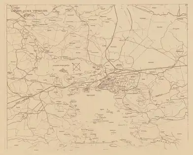 Карта Выборга с пригородами (1923 год)