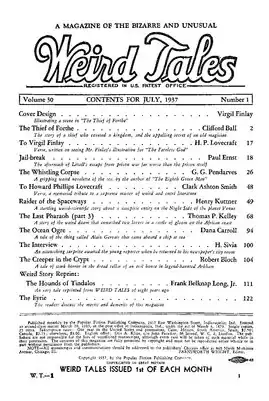 «Псы Тиндала» Лонга и письмо «Вирджилу Финли» Лавкрафта в «Weird Tales»