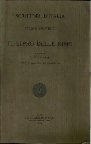 Il libro delle rime (Laterza, 1936)