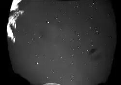 Distortion due to a water drop on the camera window