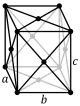 Orthorhombic, face-centered