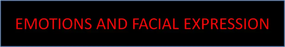 Facial expression and emotion