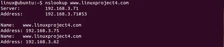 Nslookup for forward zone new