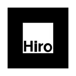 Hiro Marker for Augemented Reality 3D Objects