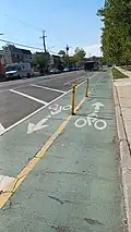 Велосипедная дорожка на Gerritsen Avenue